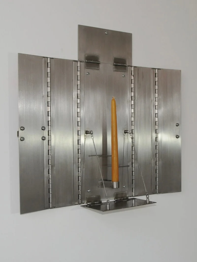 'Wax Clock' Wall Candleholder