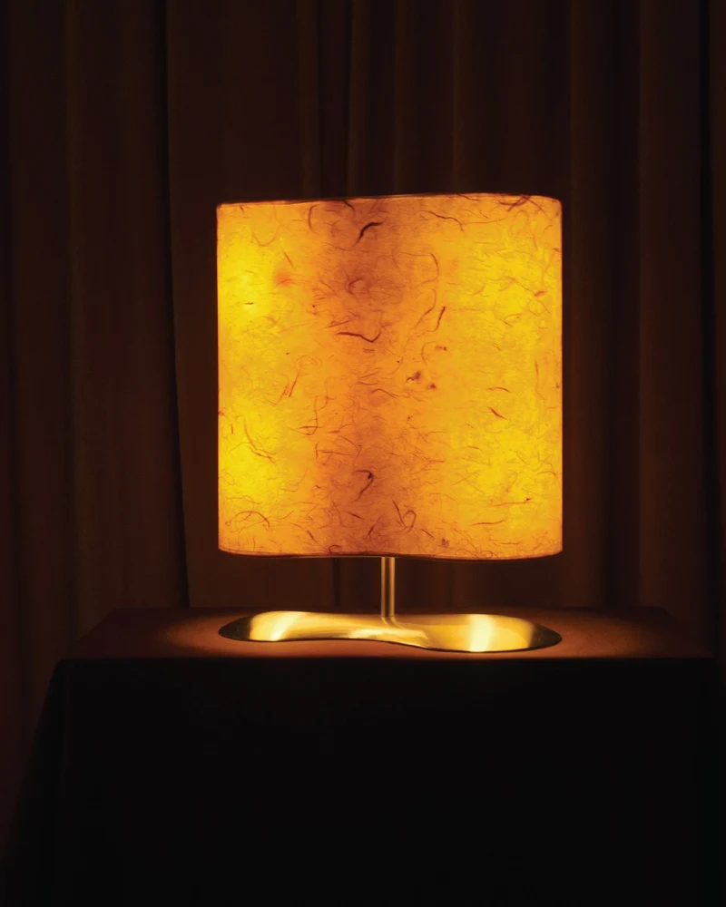 Vintage Charles William for Fontana Arte Paper Table Lamp