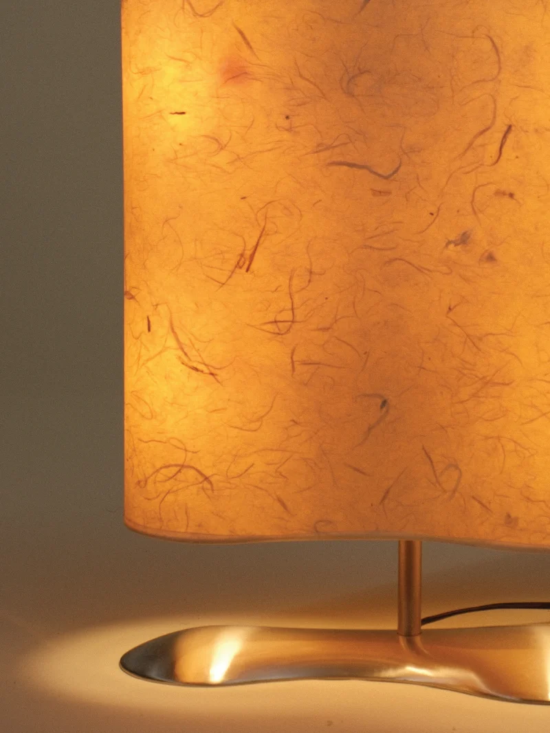 Vintage Charles William for Fontana Arte Paper Table Lamp