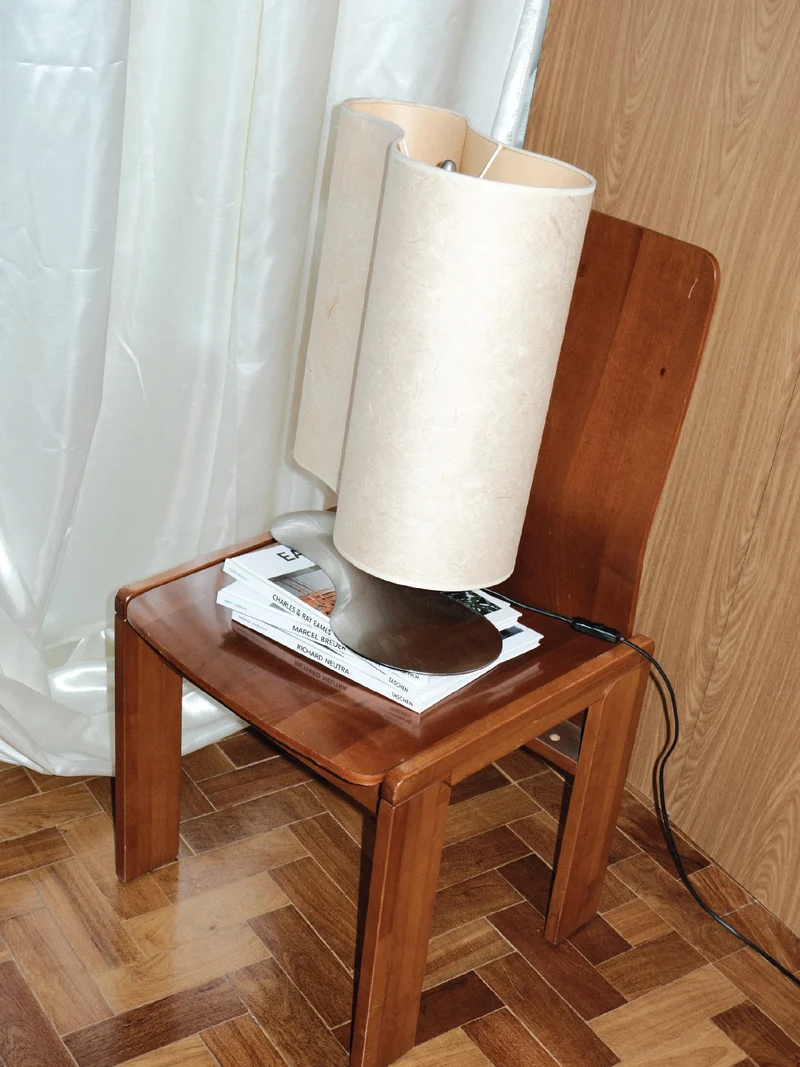 Vintage Charles William for Fontana Arte Paper Table Lamp