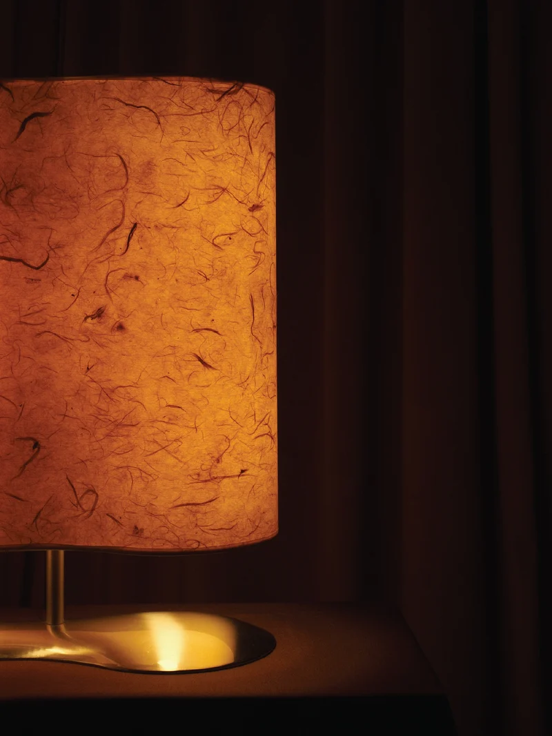 Vintage Charles William for Fontana Arte Paper Table Lamp