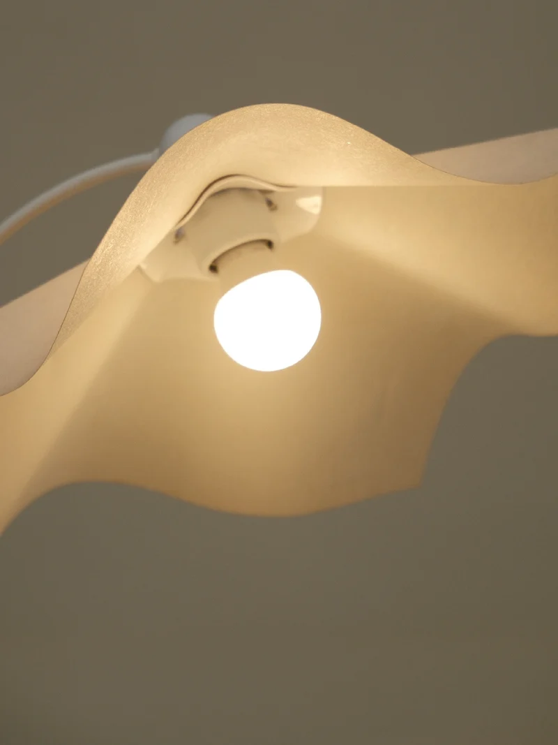 Vintage Artemide 'Area Curvea' Paper Table Lamp by Mario Bellini, 1970s
