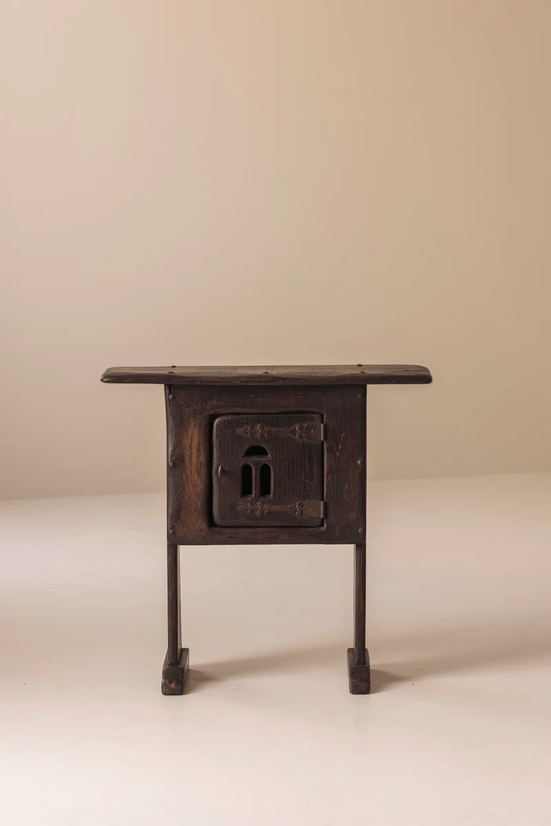 Early 20th Century Folk Art Rustic Cabinet / Side Table from France