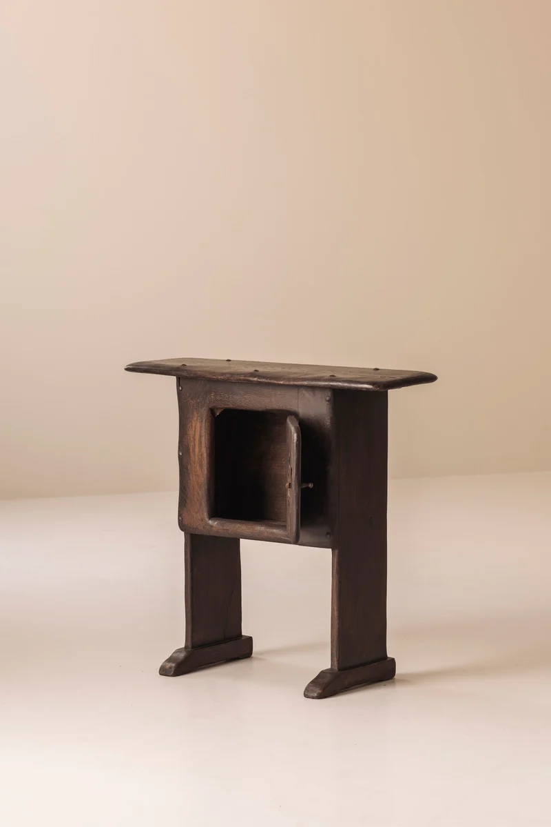 Early 20th Century Folk Art Rustic Cabinet / Side Table from France