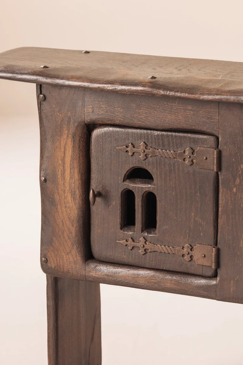 Early 20th Century Folk Art Rustic Cabinet / Side Table from France