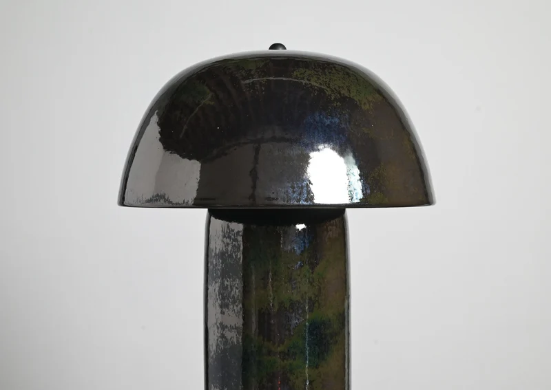 Tera Table Lamp Dark Chrome