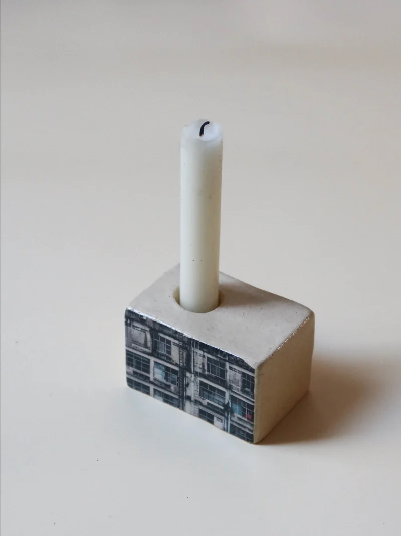 Photographic Candleholder - Bangkok Facade