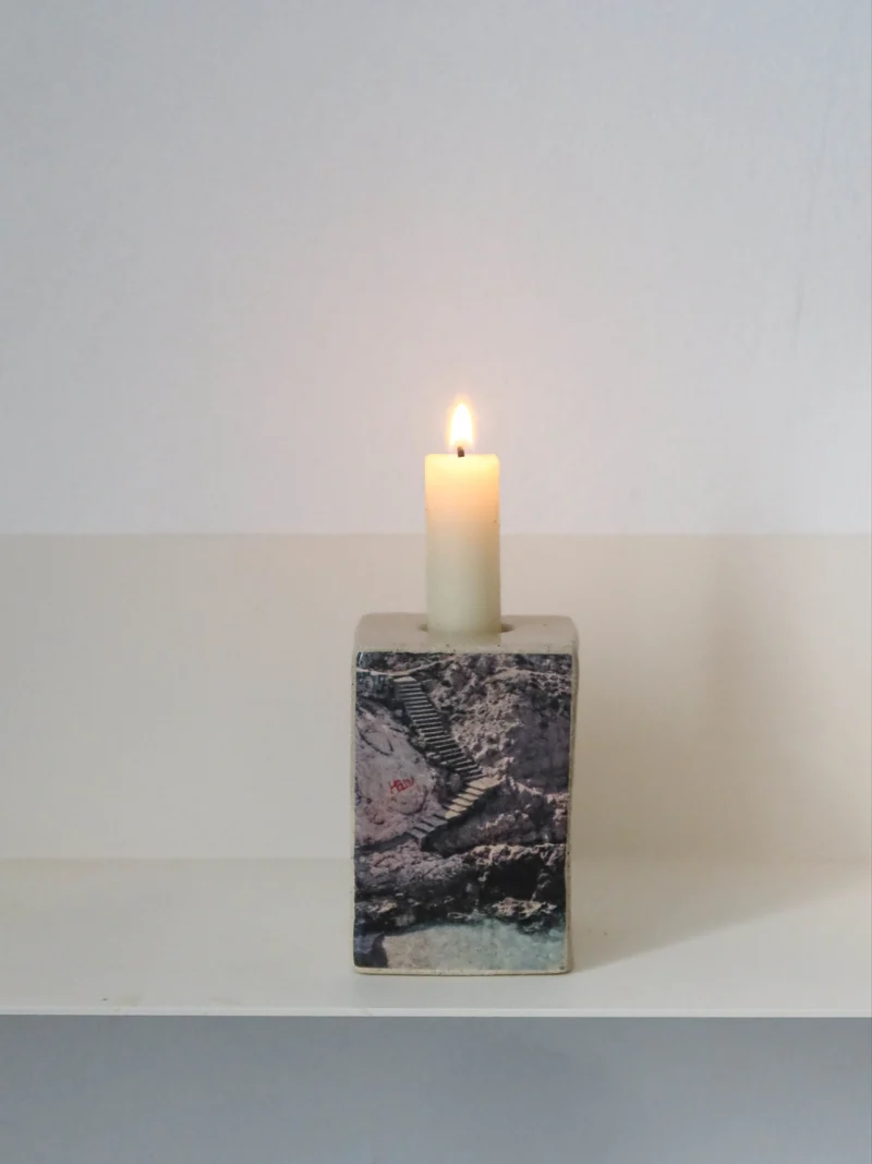 Photographic Candleholder - Marseille Calanque