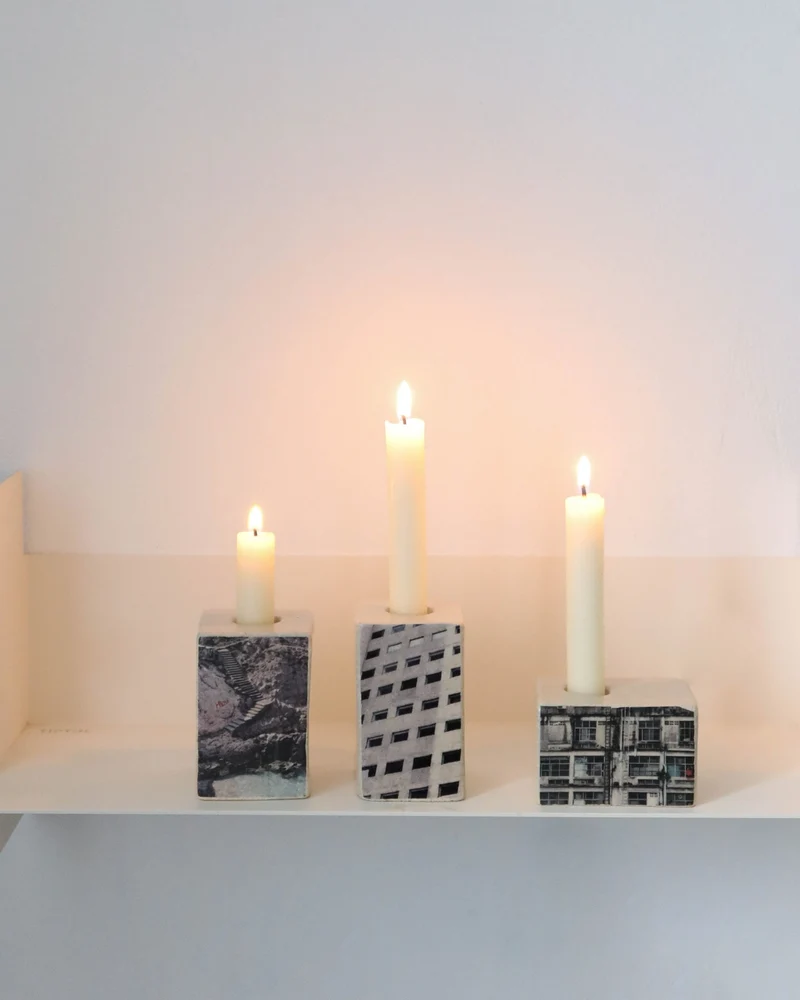Photographic Candleholder - Marseille Calanque