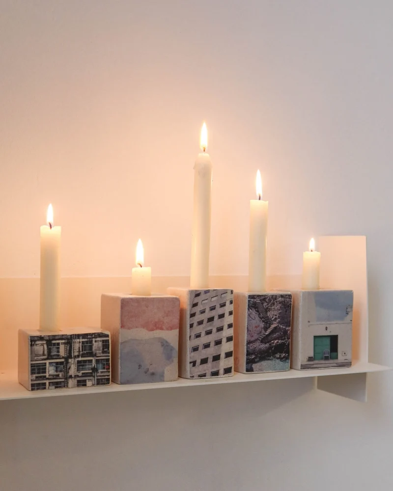 Photographic Candleholder - Marseille Calanque