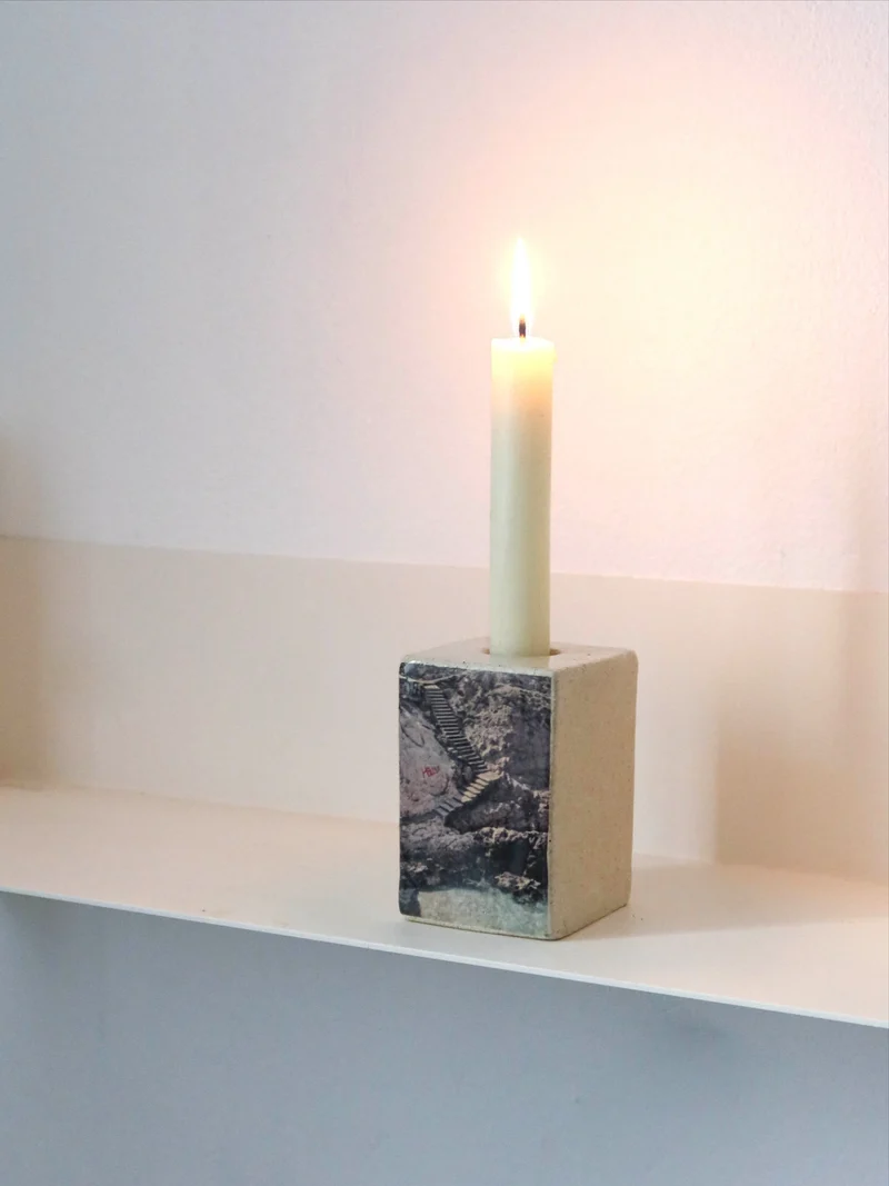 Photographic Candleholder - Marseille Calanque