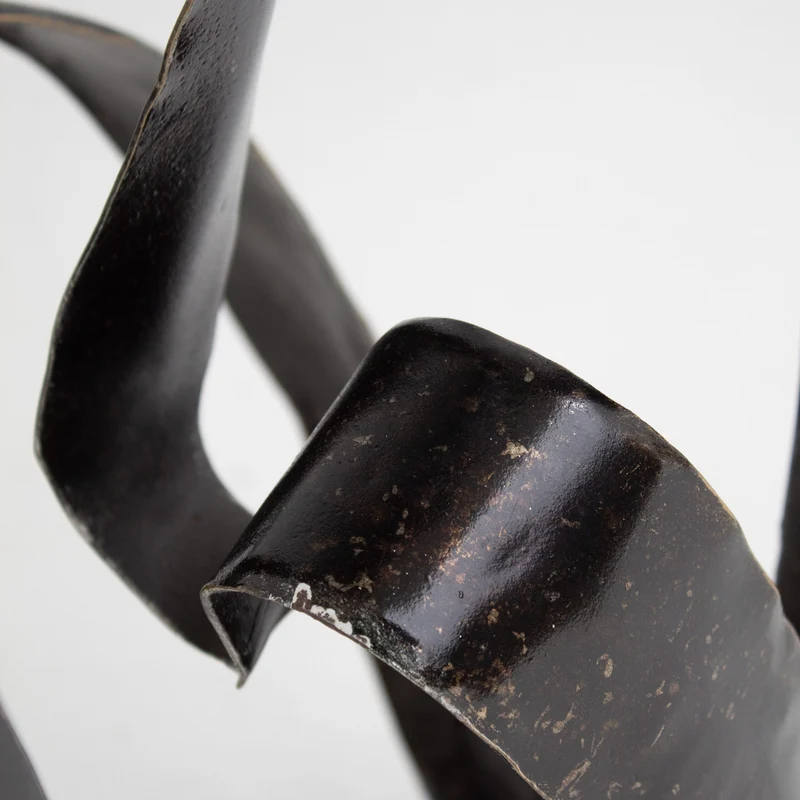 Vintage Mid-Century Sculptural Wrought Iron Standing Table Lamp