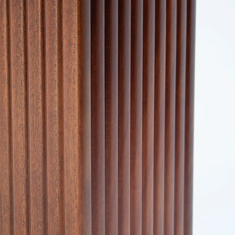 Michel Briard Hexagonal Pedestal Table in Mahogany