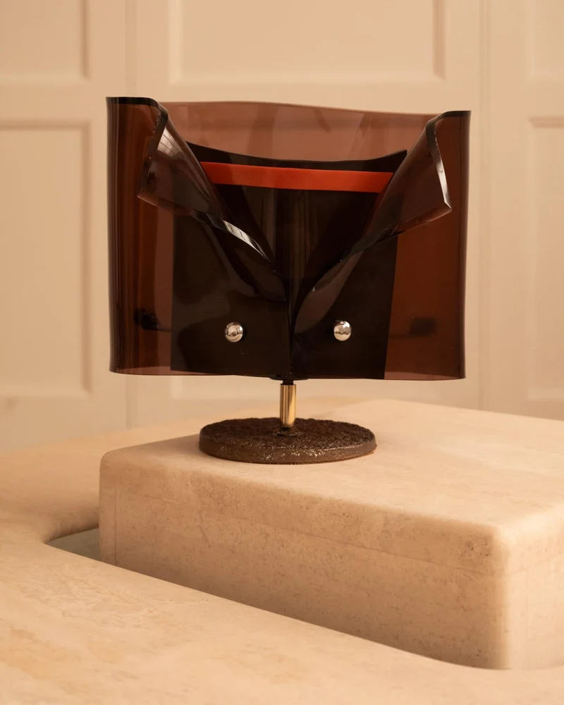 Vintage Monsignor Bronze Table Lamp by Claude Bleynie, 1970s
