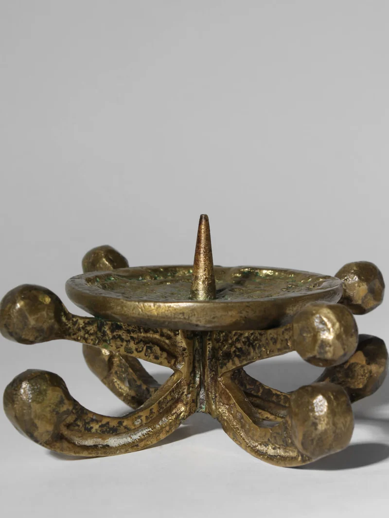 Brass Ethnic Candle Holder Stand