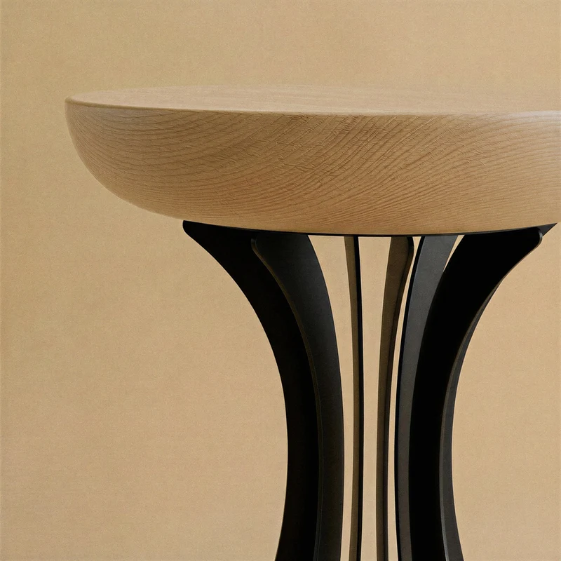 Fibonacci Side Table - Black
