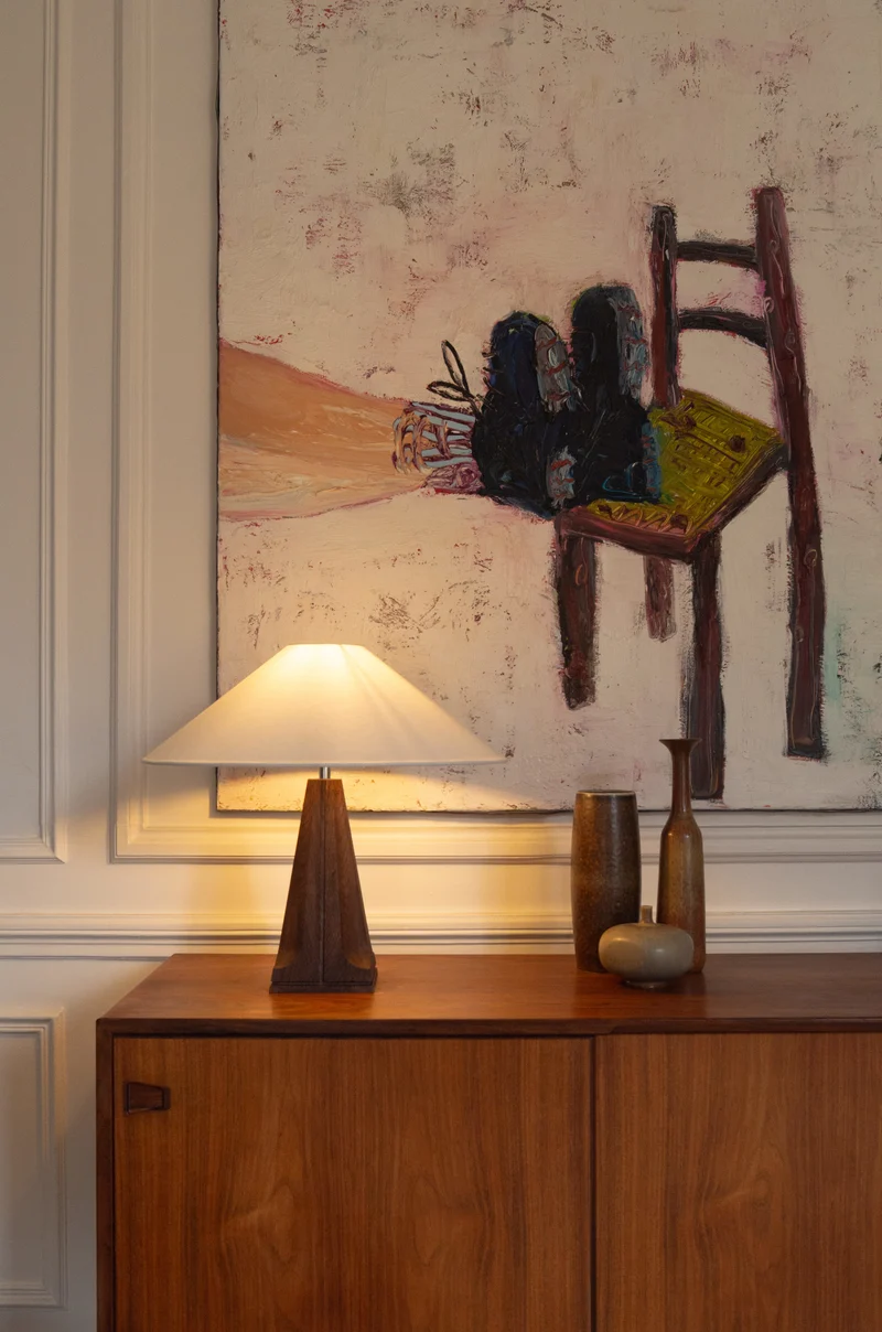Tihuacan Stainless Steel Table Lamp