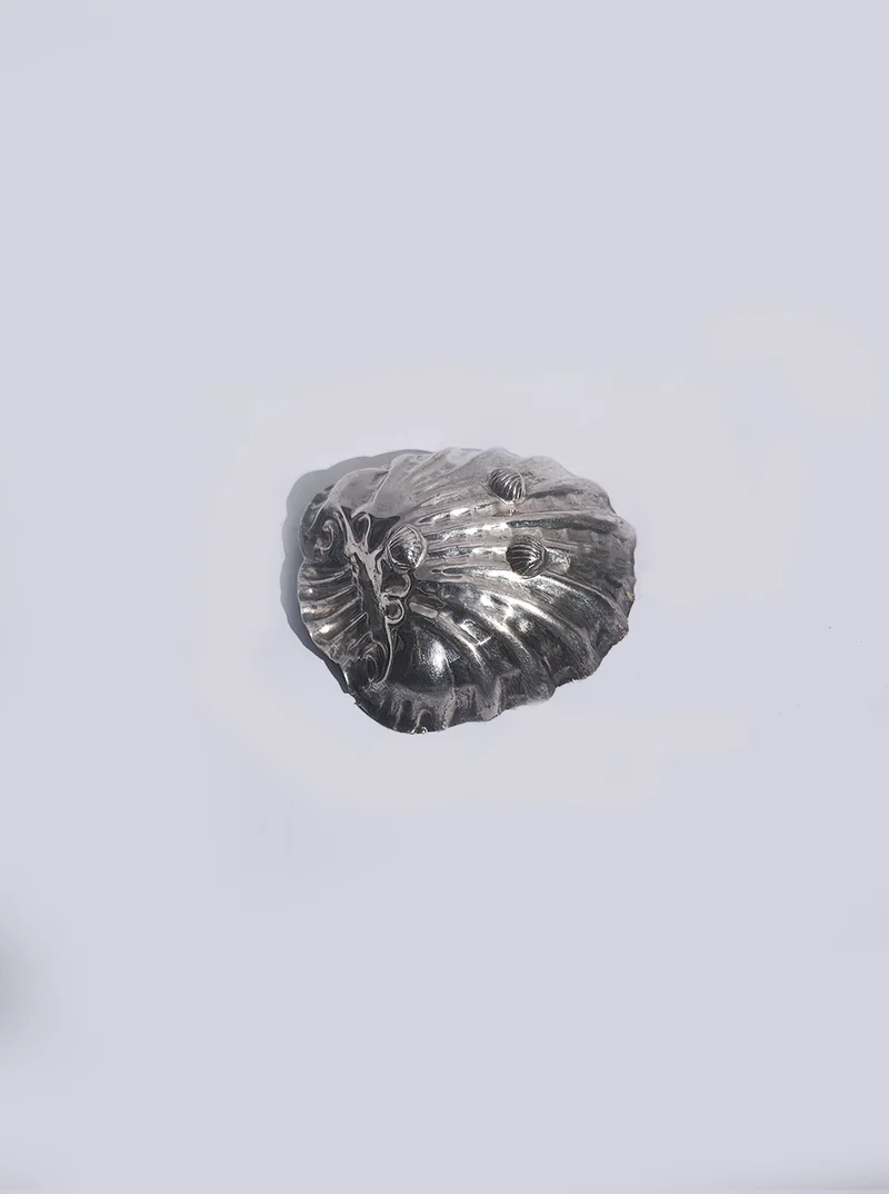 Small Silver-plated Shell Vide Poche