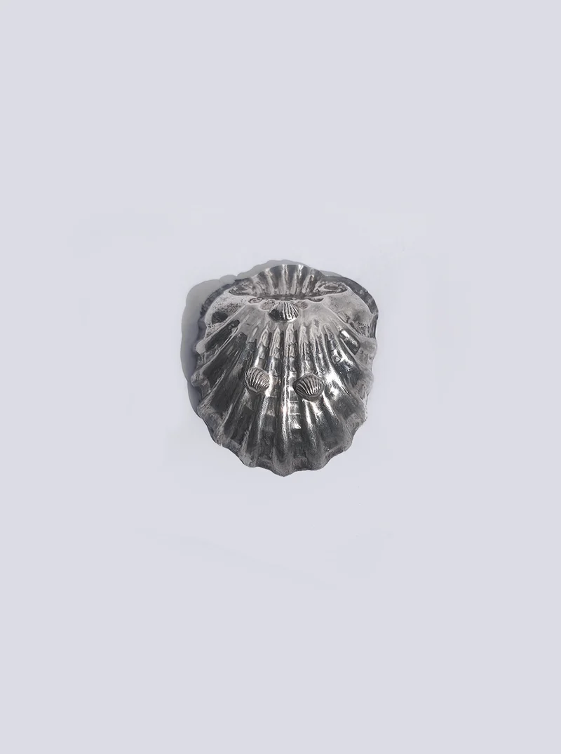 Small Silver-plated Shell Vide Poche