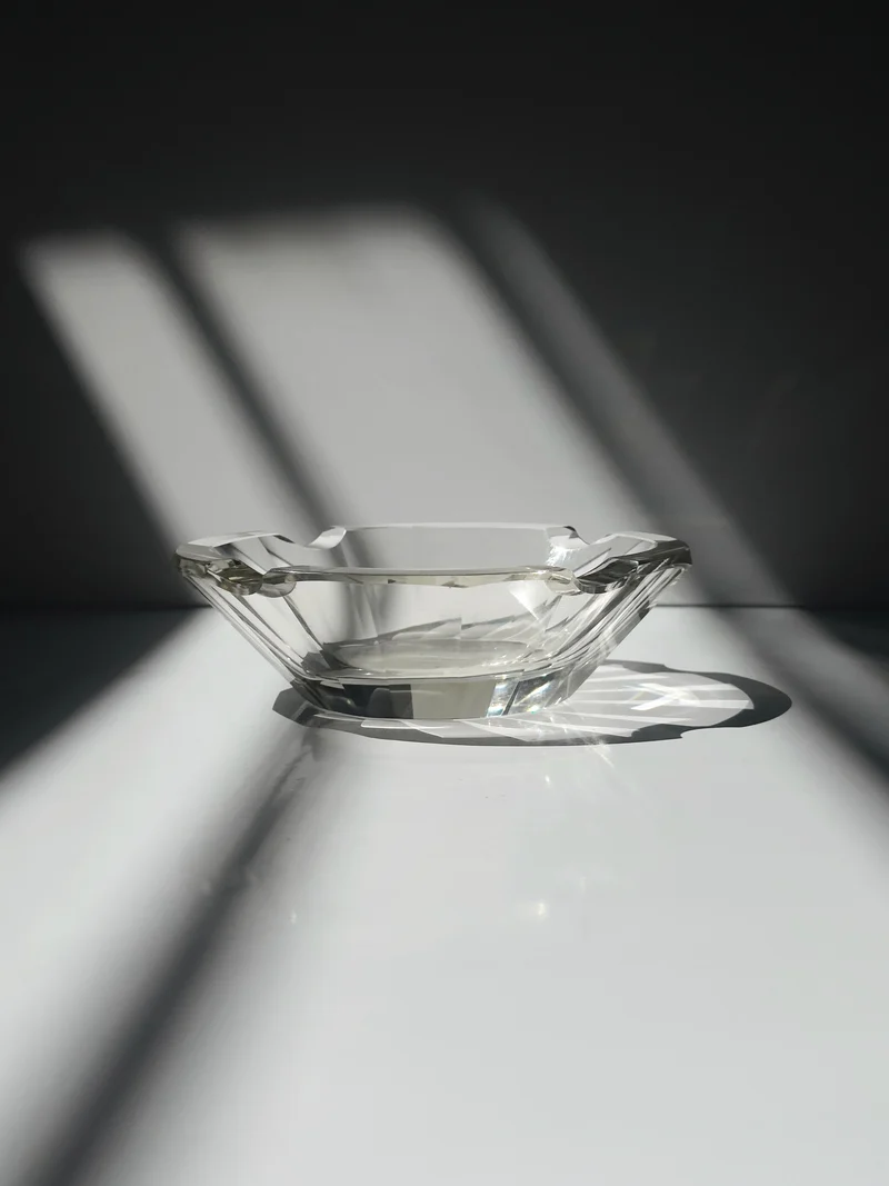 Italian Prismatic Crystal Vide-poches - Art Deco 1930s