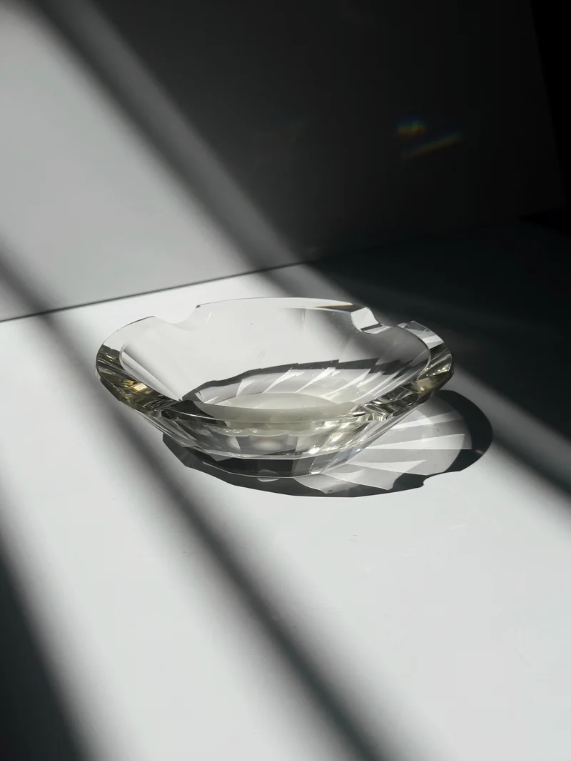 Italian Prismatic Crystal Vide-poches - Art Deco 1930s
