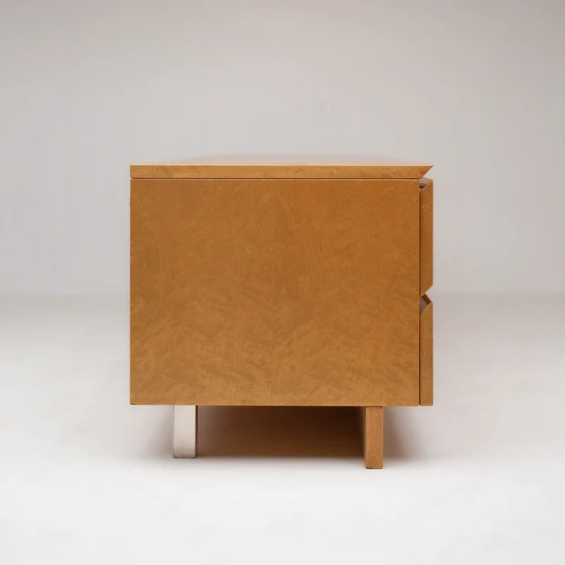 Burl Wood Sideboard by Giovanni Offredi for Saporiti