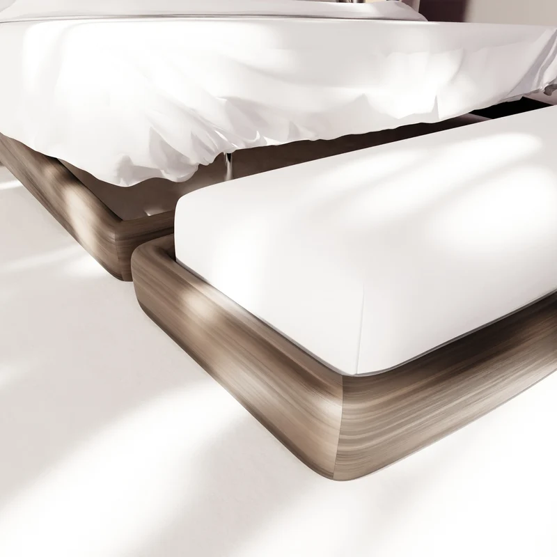 "Tusa" bed | walnut wood