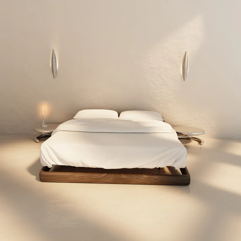 "Tusa" bed | walnut wood