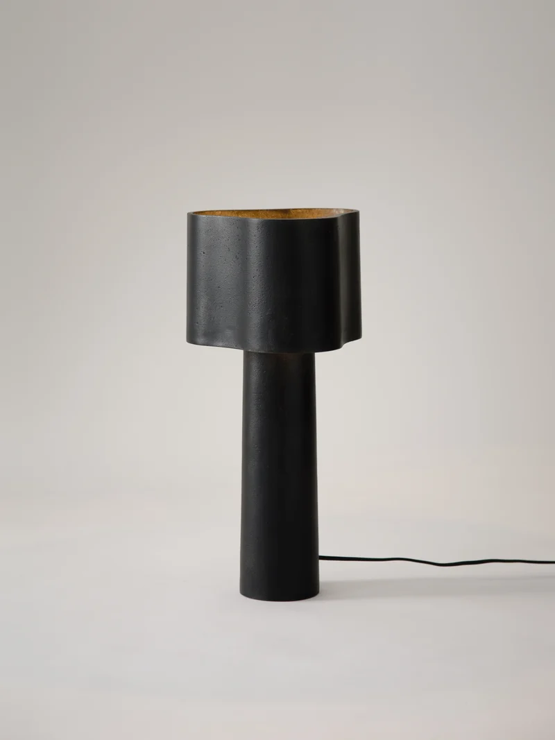Coy Table Lamp - Blackened Aluminium