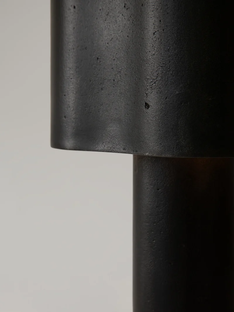 Coy Table Lamp - Blackened Aluminium