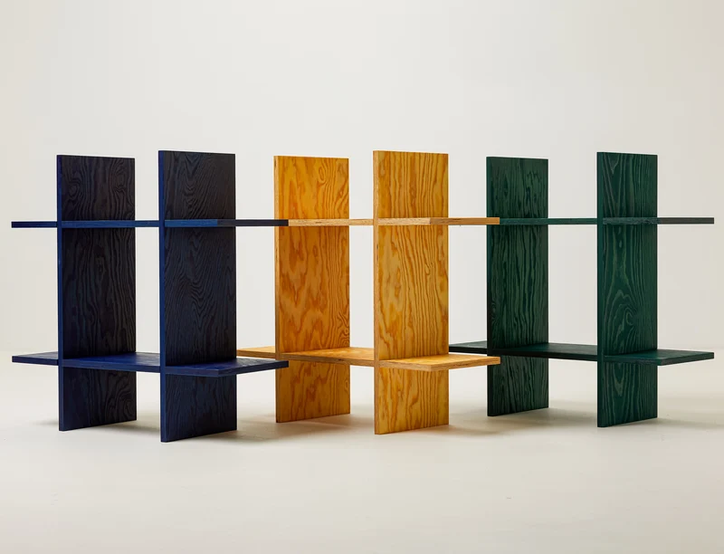 Mini Pine Grid Shelf