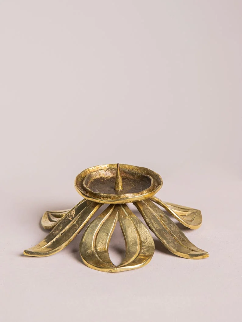 Vintage Brass Candle Holder