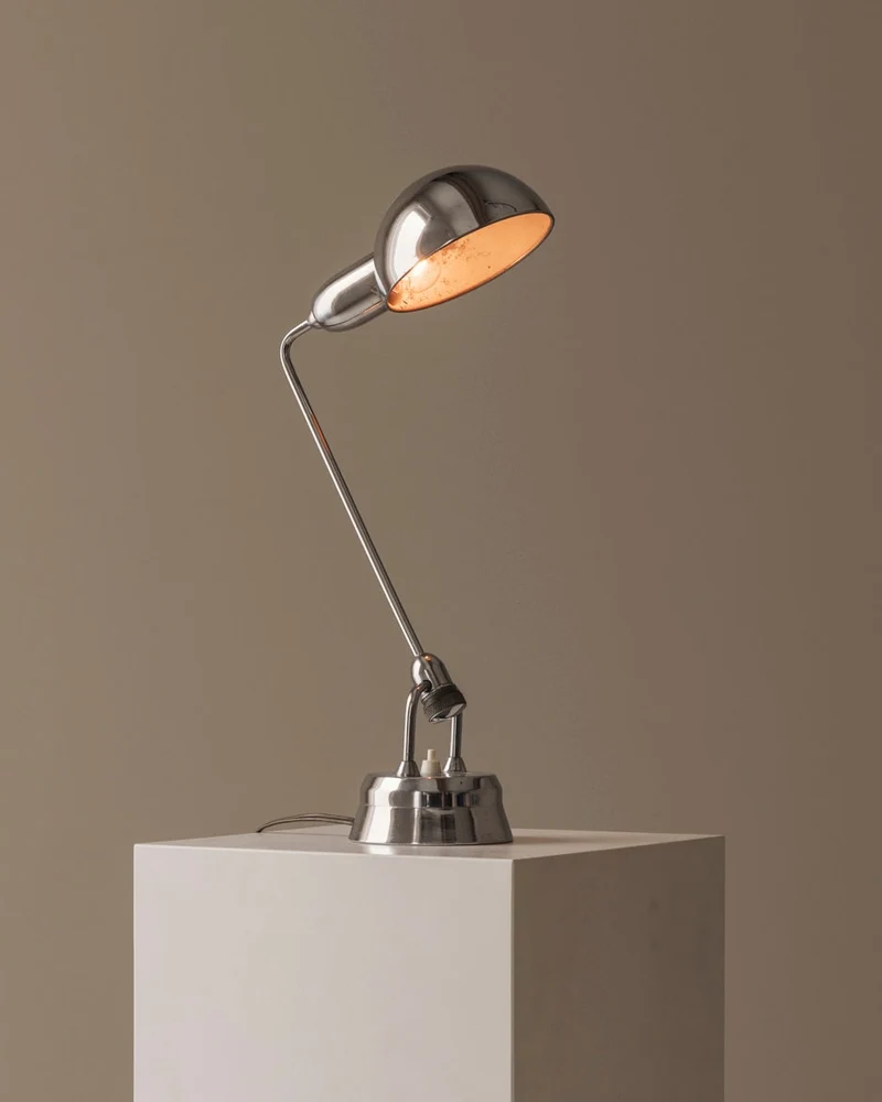 Vintage Jumo Chrome Table Lamp Selected by Charlotte Perriand, France, 1960’s, 1960s