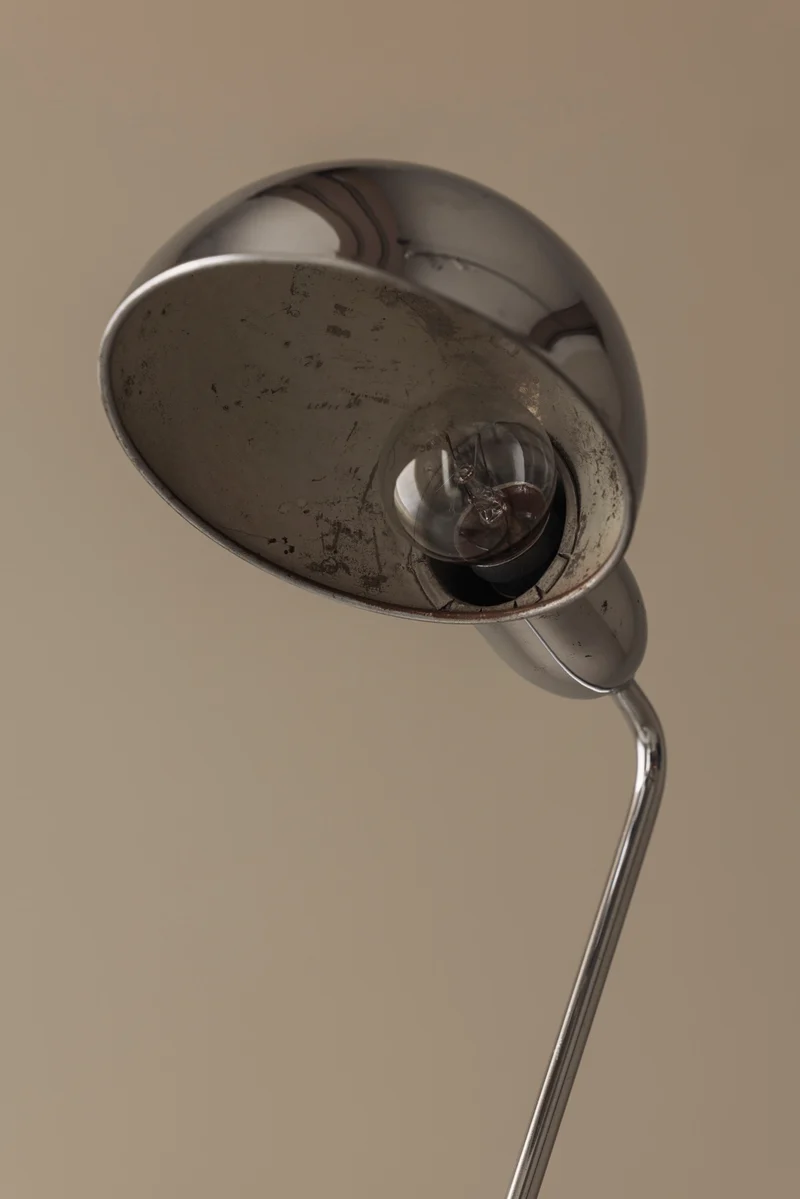 Vintage Jumo Chrome Table Lamp Selected by Charlotte Perriand, France, 1960’s, 1960s