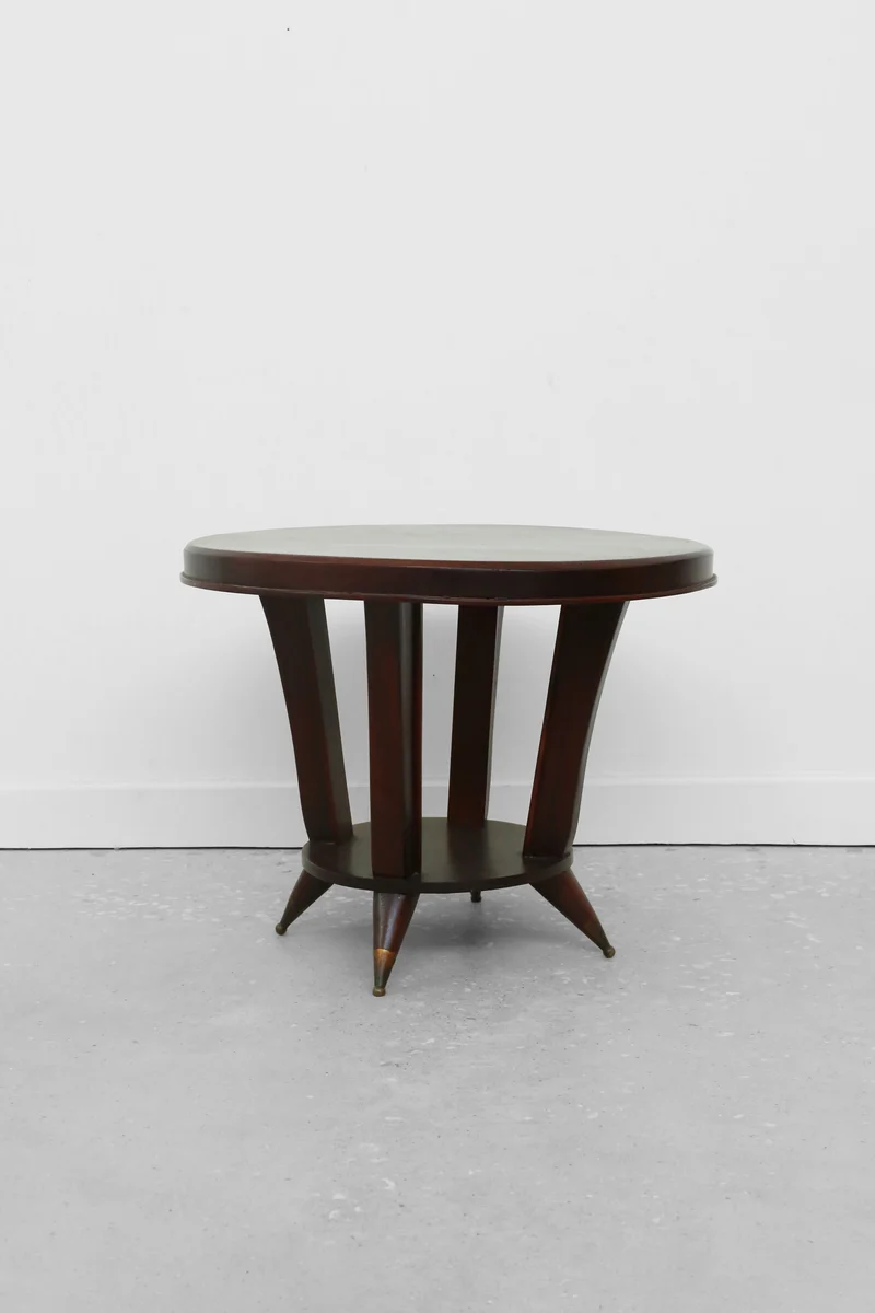 Secession Style Wood Side Table
