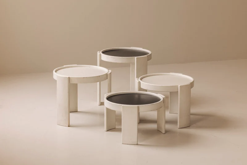 Model 780 side tables by Gianfranco Frattini for Cassina, Italy 1960s