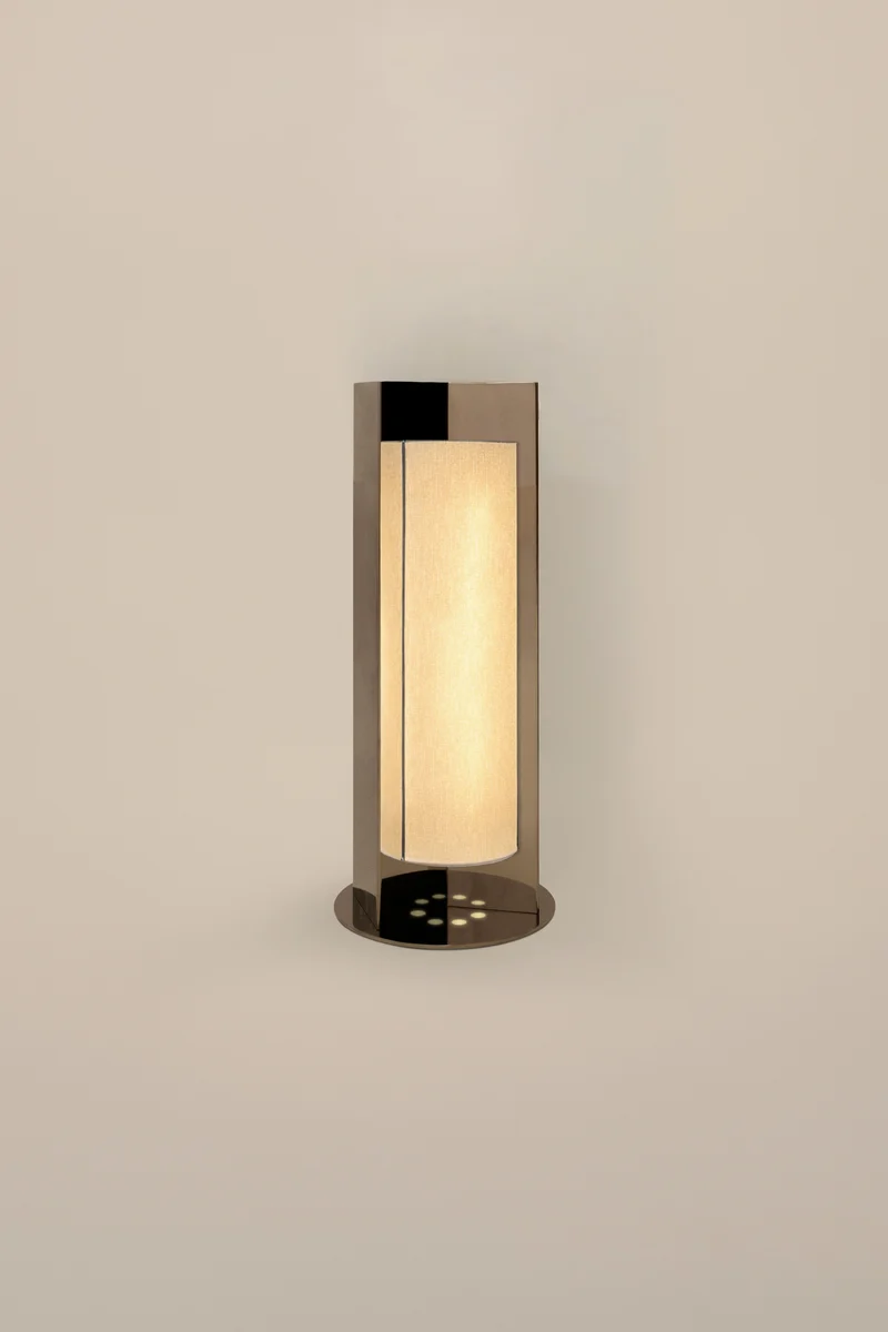 'Arrow' Stainless Steel Table Lamp With Diffuser
