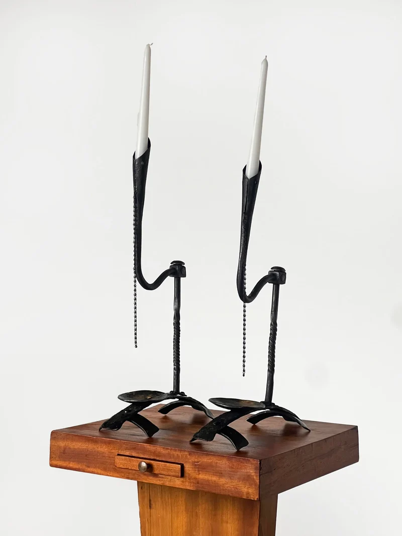 Brutalist candle stick holders