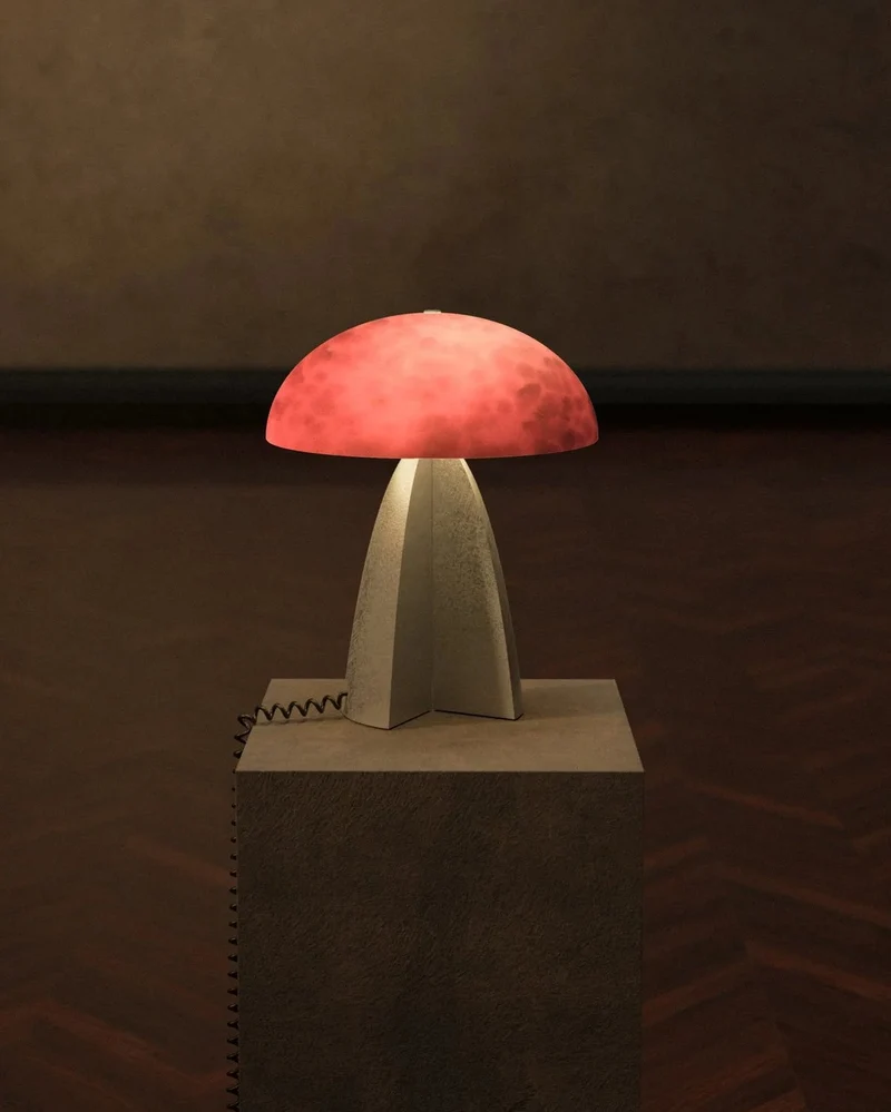 Neutrino Table Lamps in Glass and Cast Aluminium by Studio Brocky