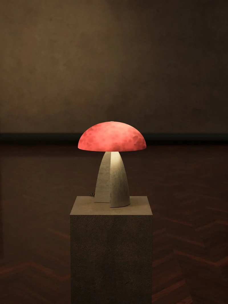 Neutrino Table Lamps in Glass and Cast Aluminium by Studio Brocky