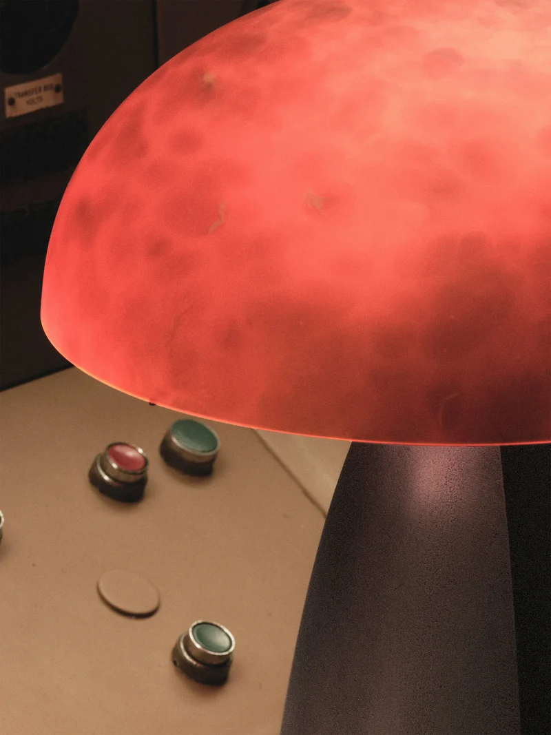 Neutrino Table Lamps in Glass and Cast Aluminium by Studio Brocky