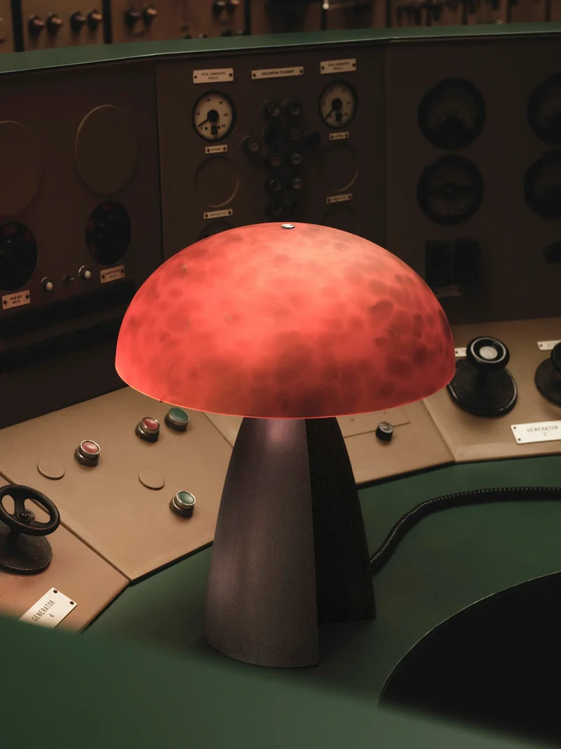 Neutrino Table Lamps in Glass and Cast Aluminium by Studio Brocky