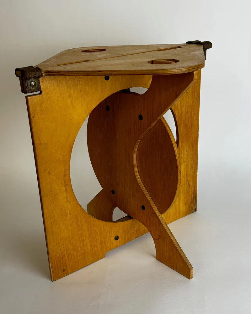 Plywood Collapsible Stool By Barry Simson