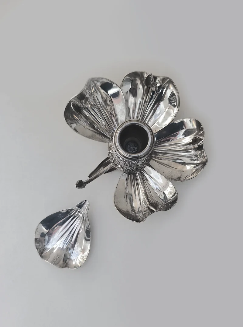 Art Nouveau Floral Candle Holder & Ashtray