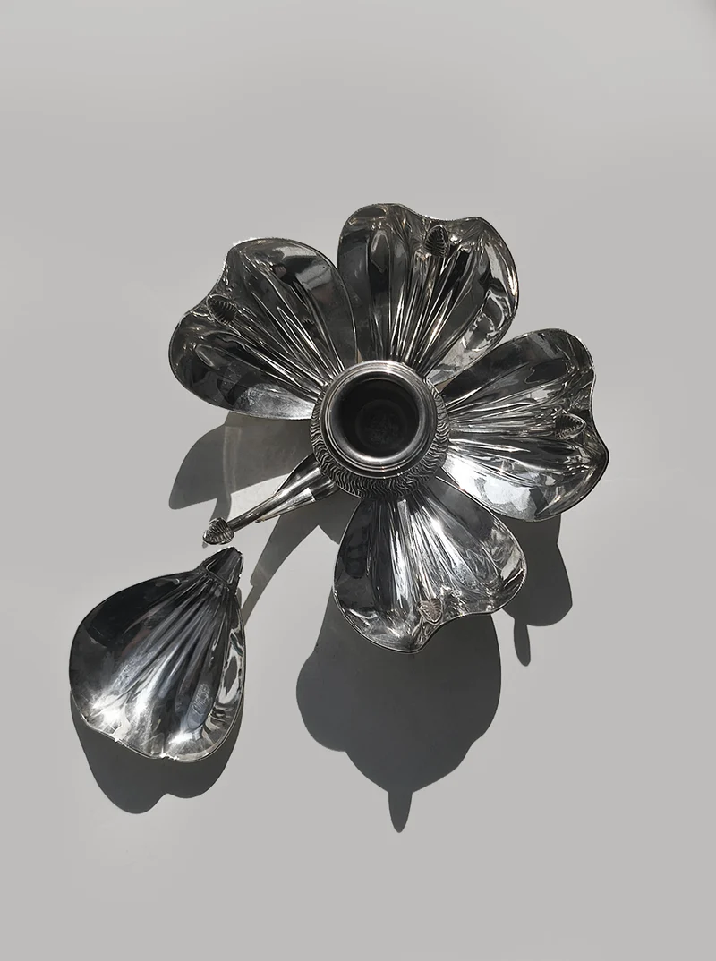 Art Nouveau Floral Candle Holder & Ashtray