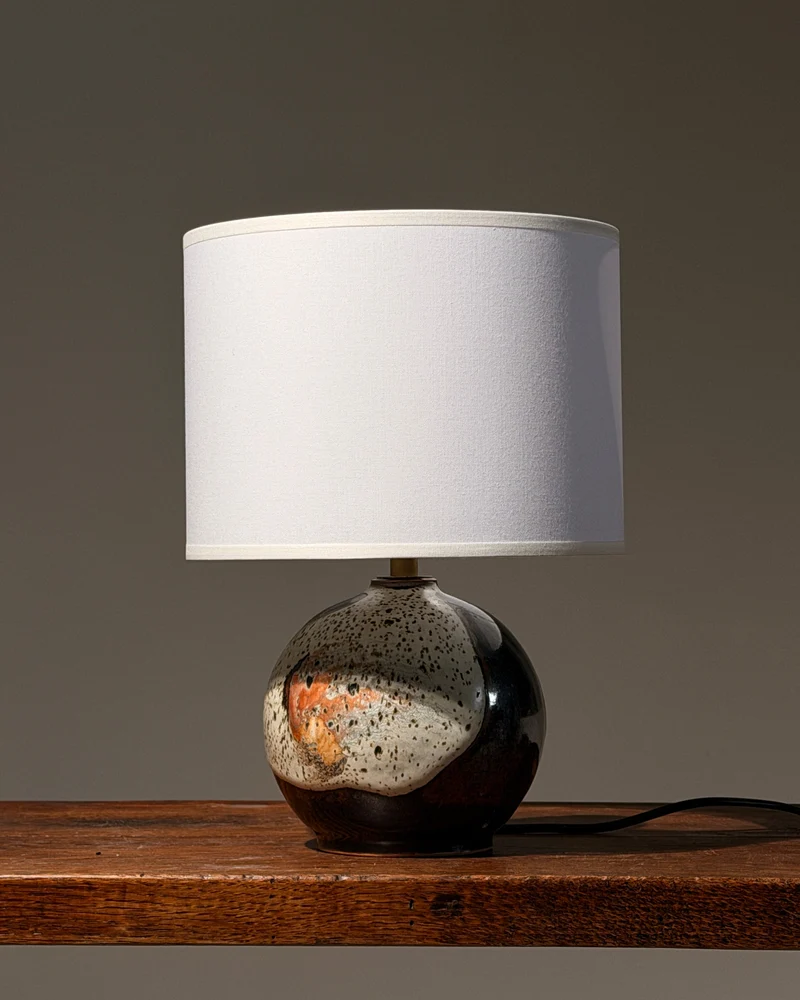 Vintage Stoneware Table Lamp, La Borne, France, circa 1970