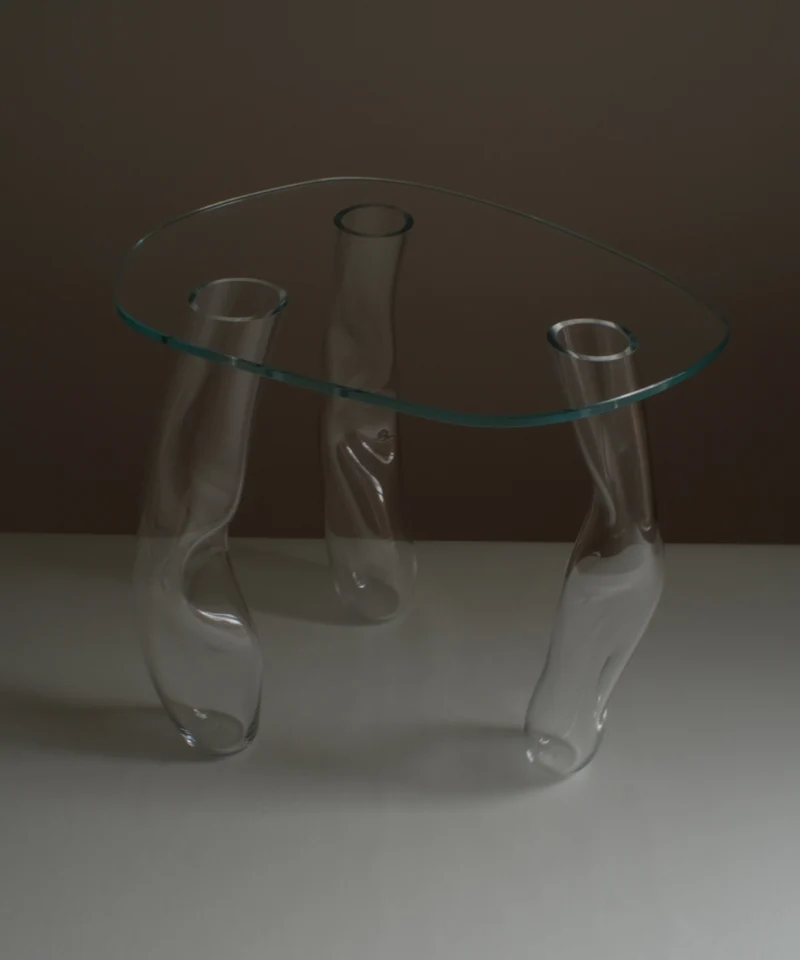 Glass Side Table