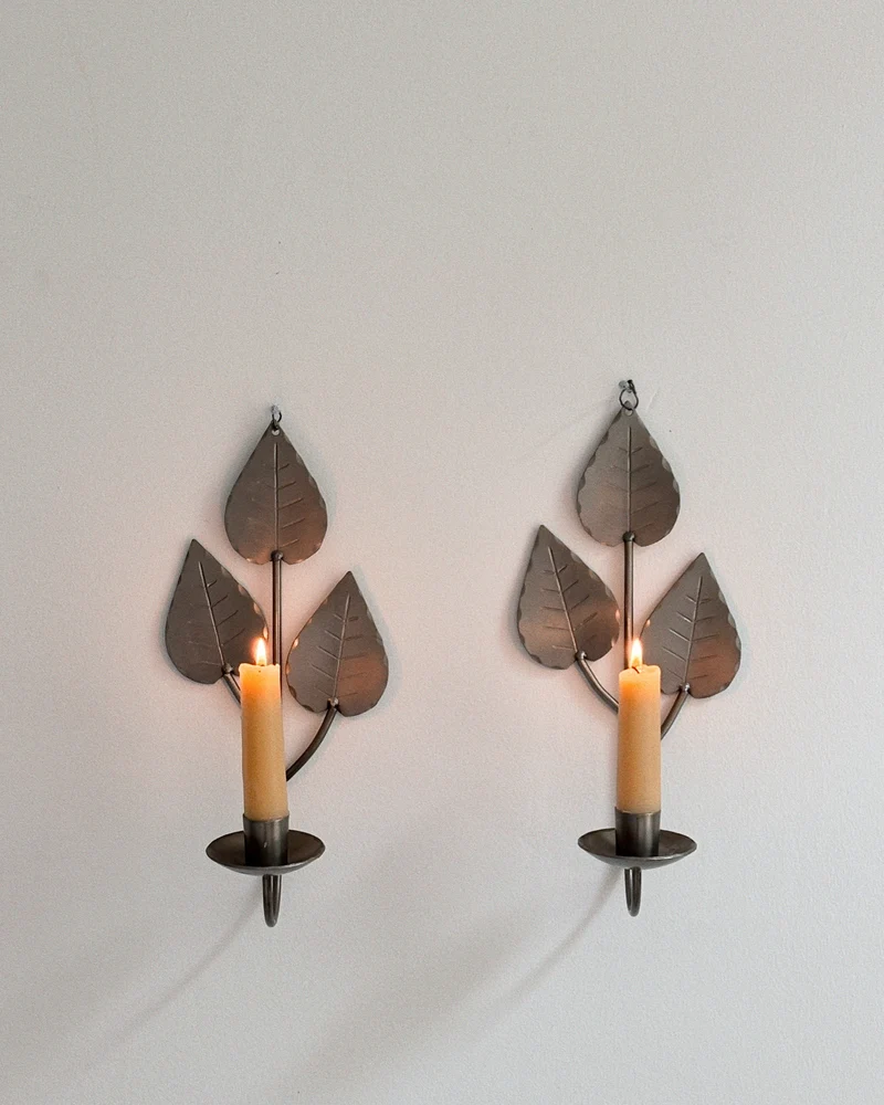 Metal Wall Candleholders, Sweden