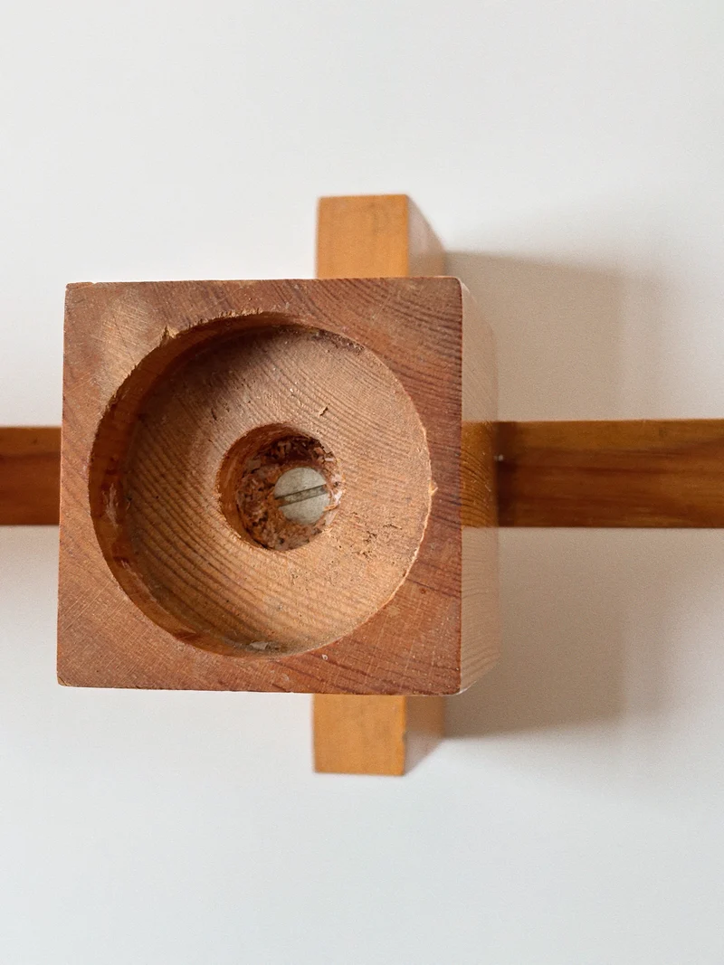 Blocky Artisan Candleholder, 1978 Scandinavia