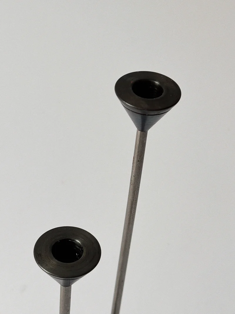 Postmodern Metal Candleholders